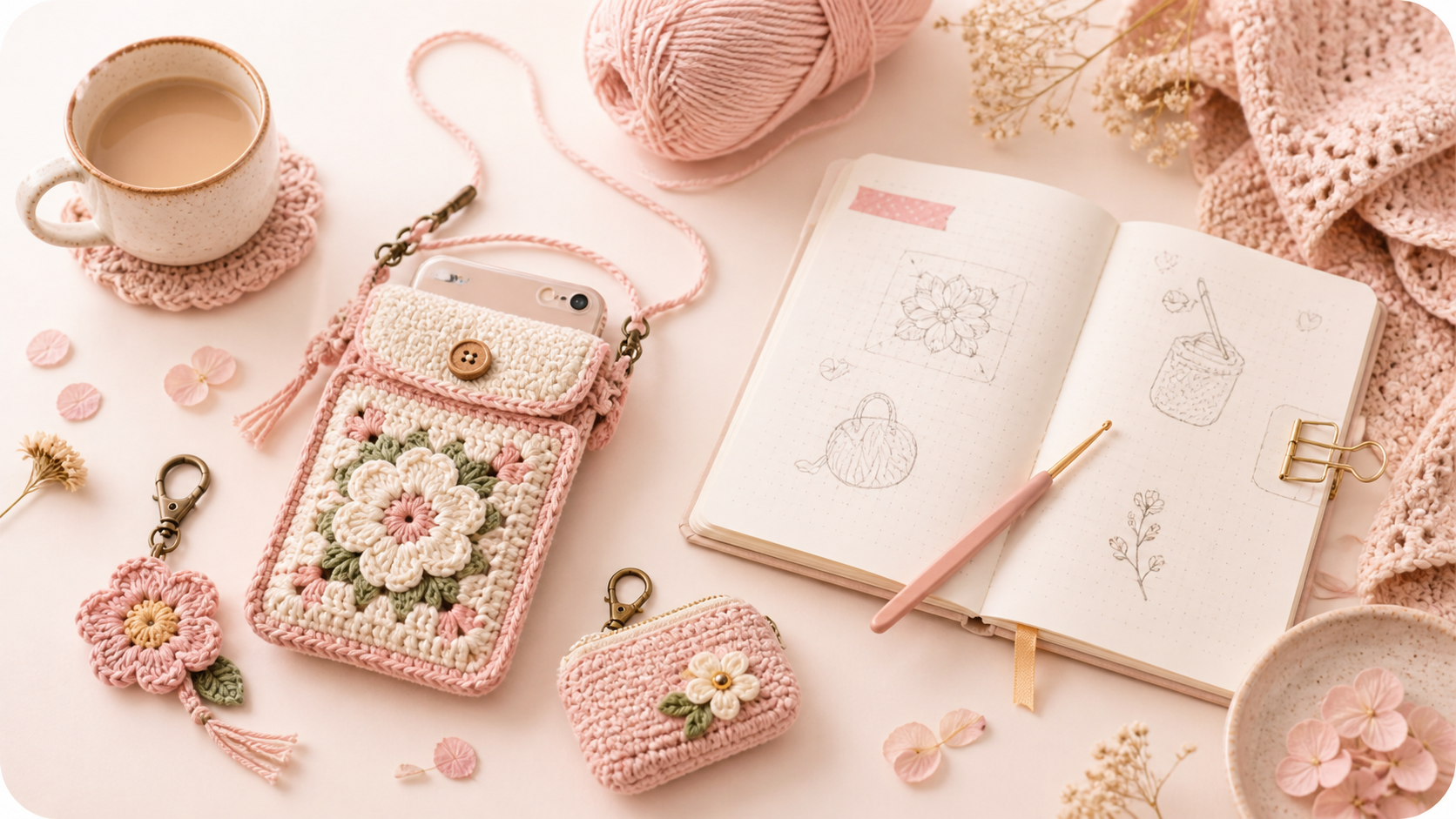Crochet content across social platforms