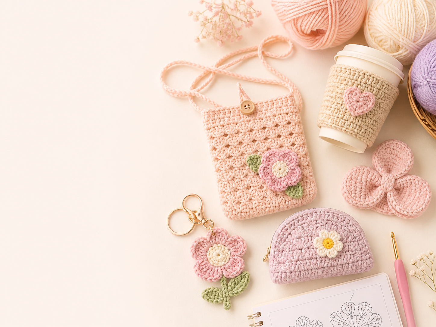 Free crochet patterns and learning materials