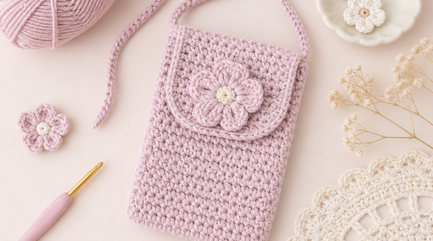 Mini Crochet Phone Bag