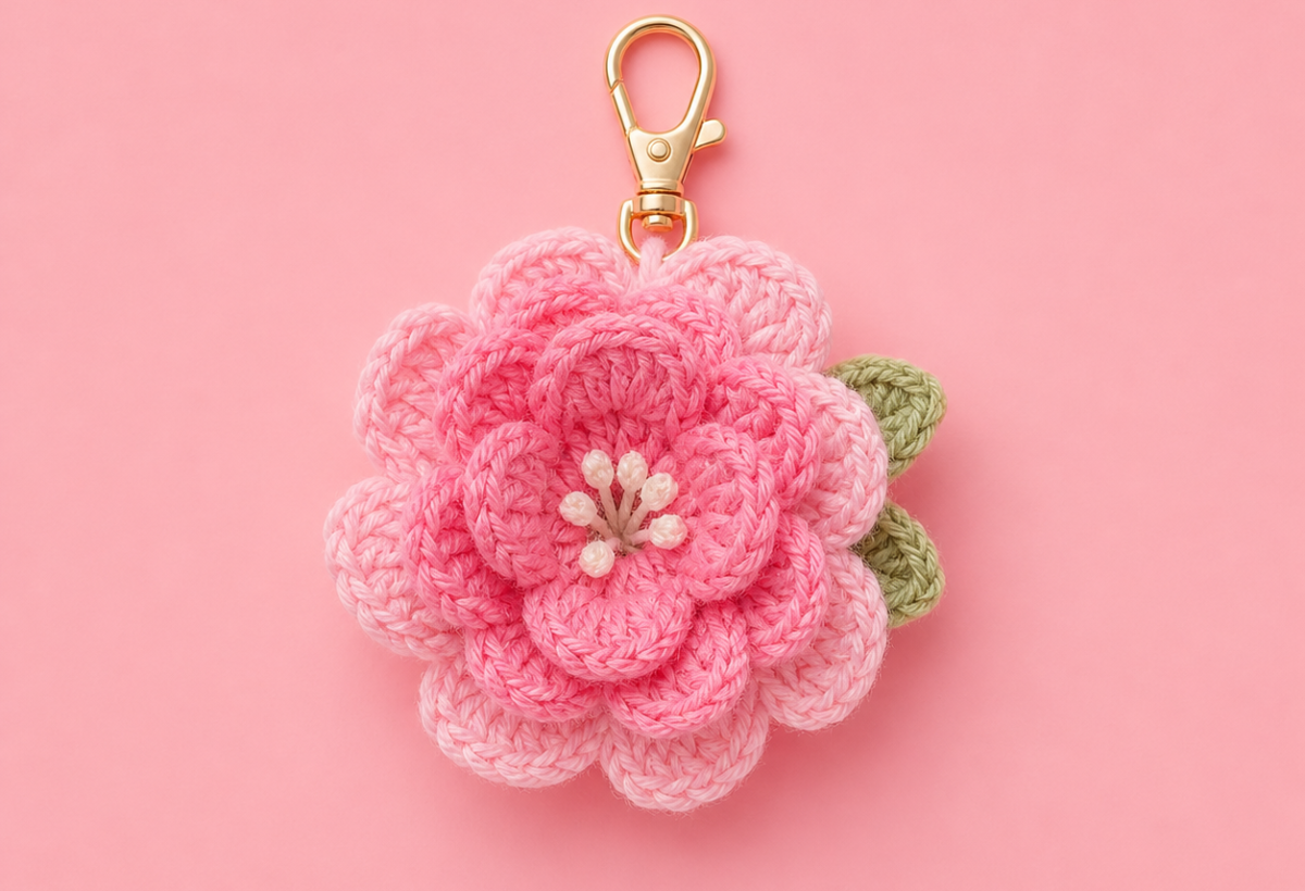 Peony Flower Charm